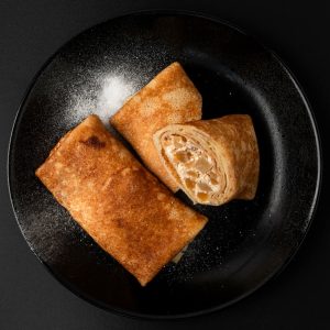 БЛИНЫ С ТВОРОГОМ И ГРУШЕЙ